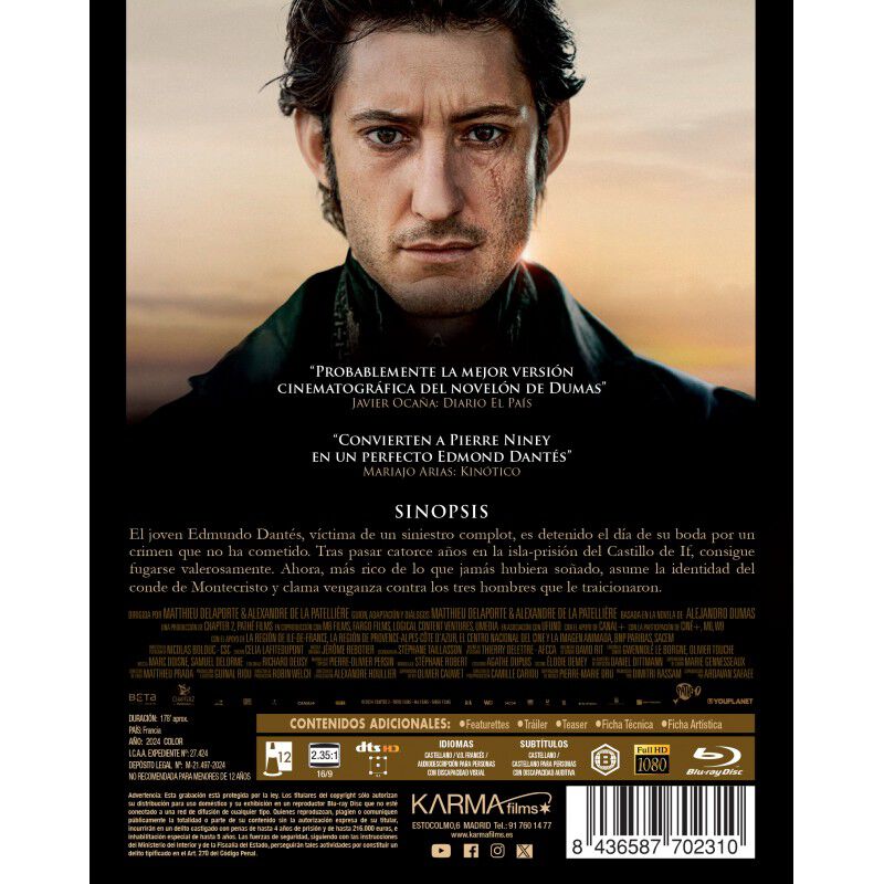El Conde de Montecristo [Blu-ray] (2024) Le Com... image number null