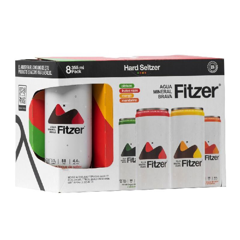 Fitzer Hard Seltzer Mix 8 Pack Lata 355 ml image number null