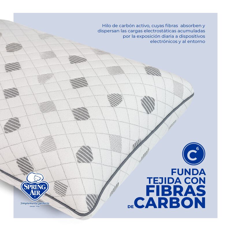 Spring Air Almohada Luxe-Carb&oacute;n Almohada Reduce... image number null