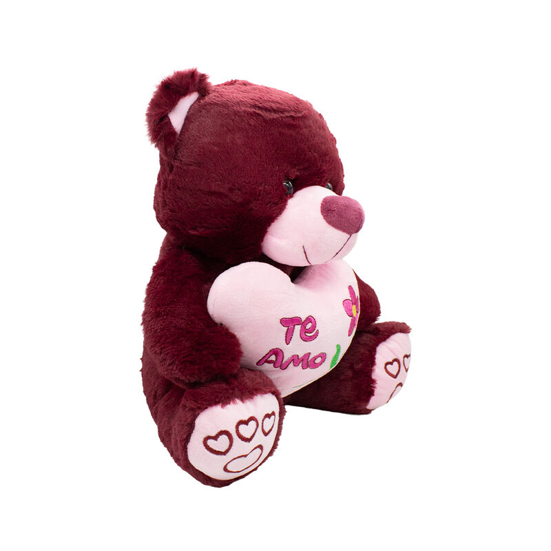 Oso De Peluche Morado Coraz&oacute;n Te Amo Regalo De ... image number null
