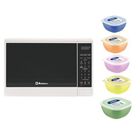 Horno de Microondas Koblenz MWKM-07BHA 0.7 Pies 1,050 W Blanco y 2 topper de regalo