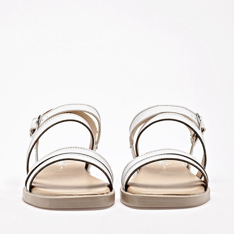 Yondeer sandalia piso para mujer blanco cod 140... image number null