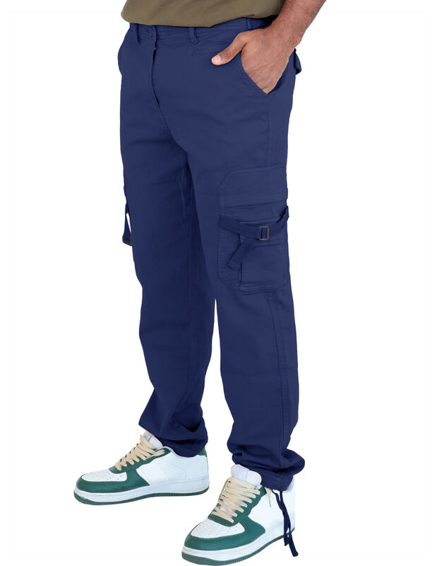 Pantal&oacute;n Caballero Tipo Cargo Azul Marino Roose... image number null