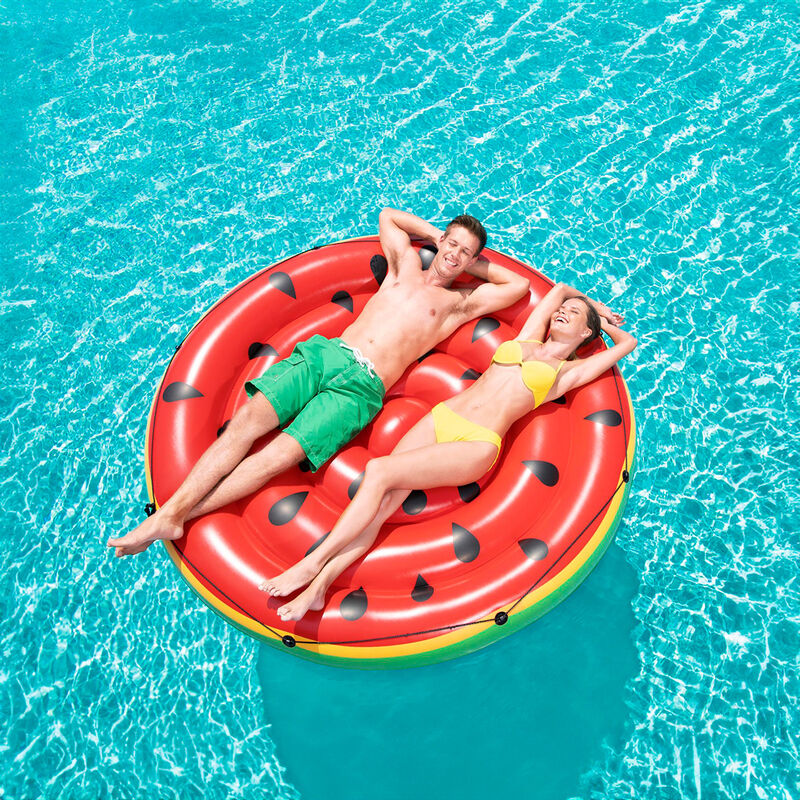 Cama Inflable Circular 1.88m Figura Sandia Colo... image number null