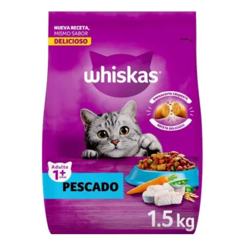 Alimento Seco Para Gatos Pescado 1.5kg Whiskas image number null