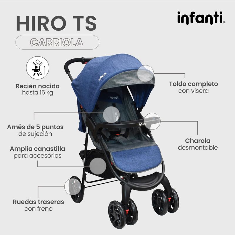 Carriola Para Beb&eacute; Travel System Hiro image number null