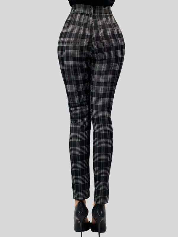 Jeggins Mujer Legging Pantalón A Cuadro Mallone... image number null