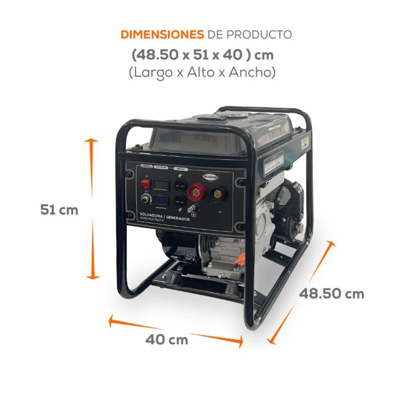 Soldadora Generador Inverter Evans 7.5hp 2kva 8... image number null