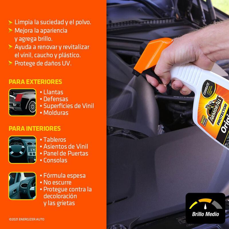 12 Protectores Armor All limpiador interior bri... image number null