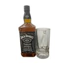 2 Botellas Whisky Jack Daniel's 1L + Vaso de Cristal