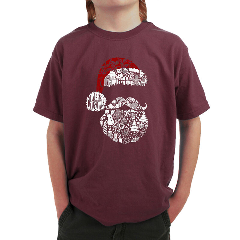 Camiseta Word Art Para Ni&ntilde;o - Santa Pics - Gran... image number null