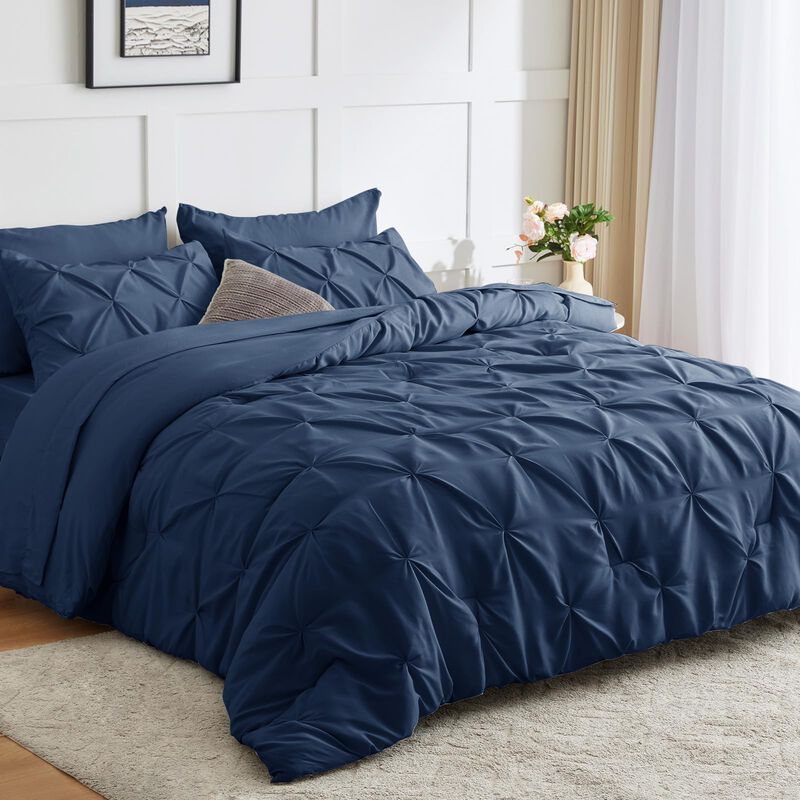 Juego De Ropa De Cama Cozylux, Edred&oacute;n Azul Mar... image number null