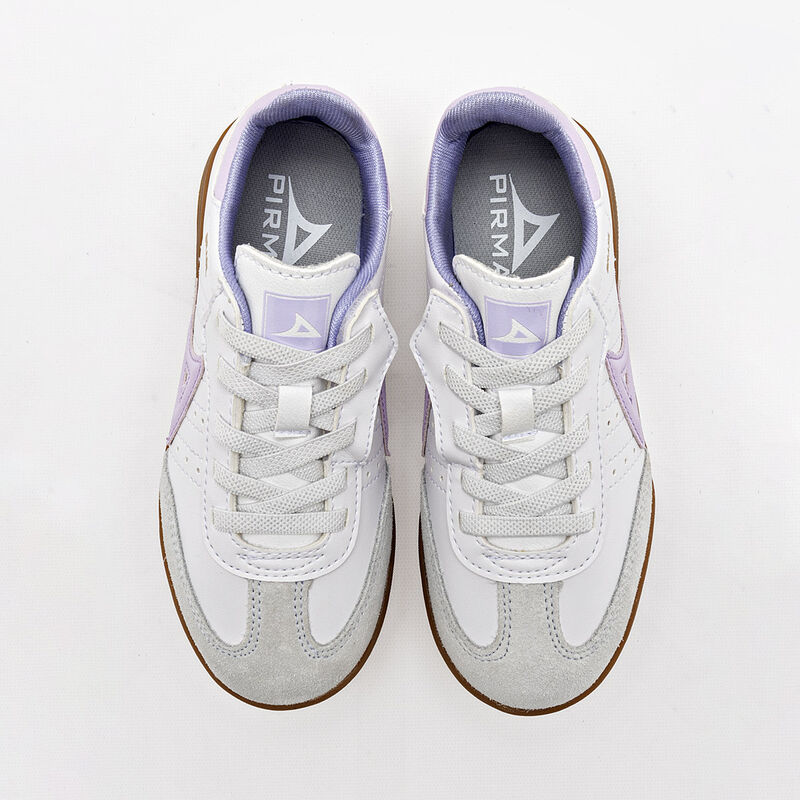 Pirma Tenis urbano para ni&ntilde;a blanco lila gris, ... image number null