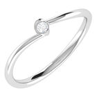 Solitario De Oro Blanco 14k Con 5pts De Diamante - Suraj81-0anb Talla 8