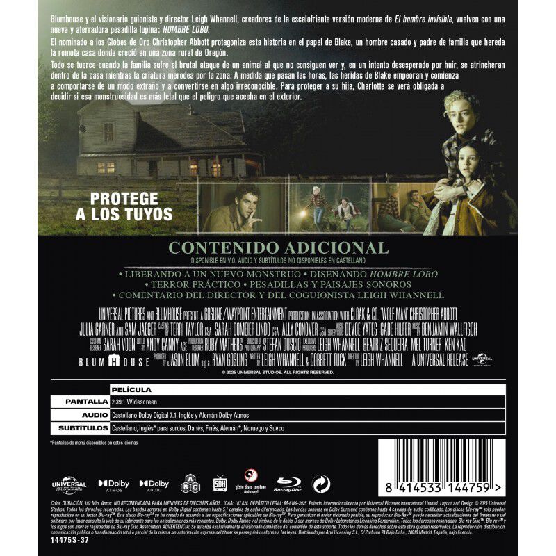 Hombre Lobo [Blu-ray] (2025) Wolfman image number null