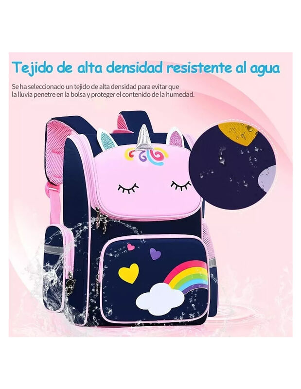 Mochila Escolar Pink Brule image number null