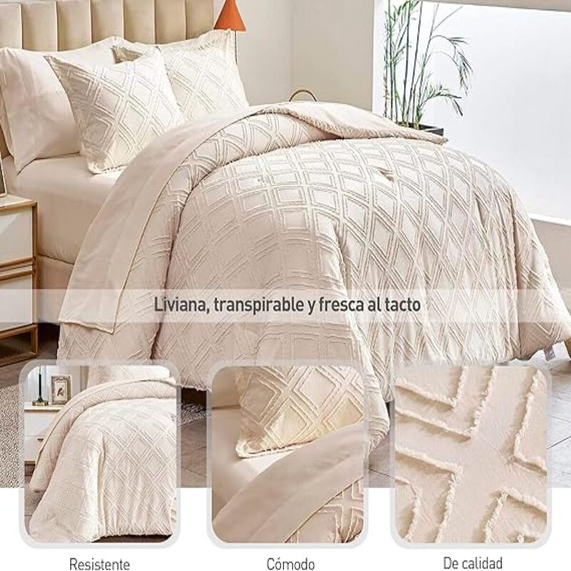 Juego de Funda Duvet Rombos para Edred&oacute;n Matrim... image number null