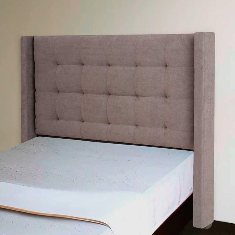 Cabecera Queen Size Dicasa Titan Gris Oscuro image number null