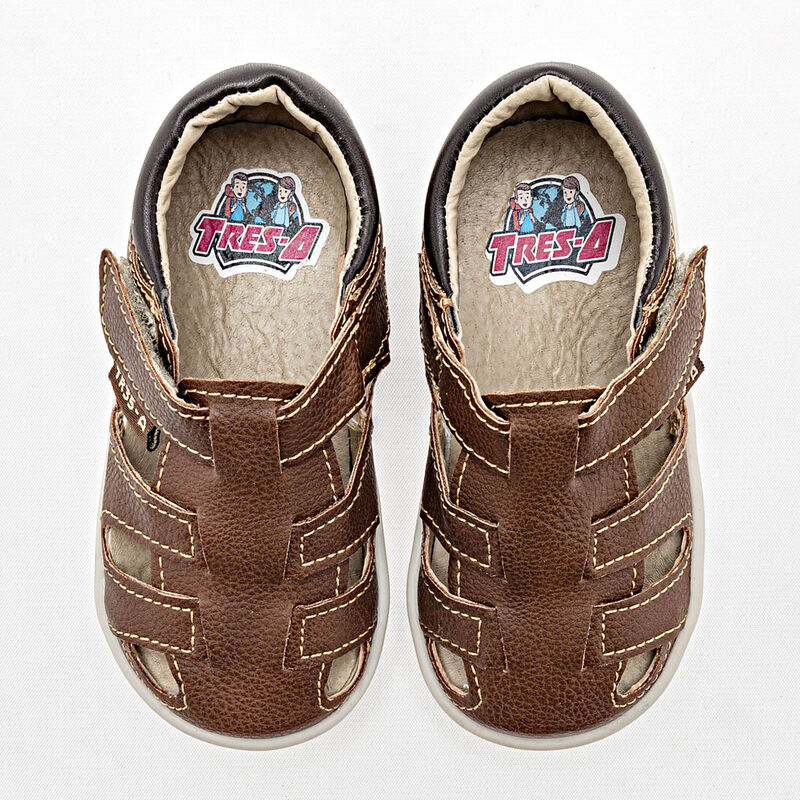 Tres-A Sandalia para beb&eacute; ni&ntilde;o caf&eacute; image number null