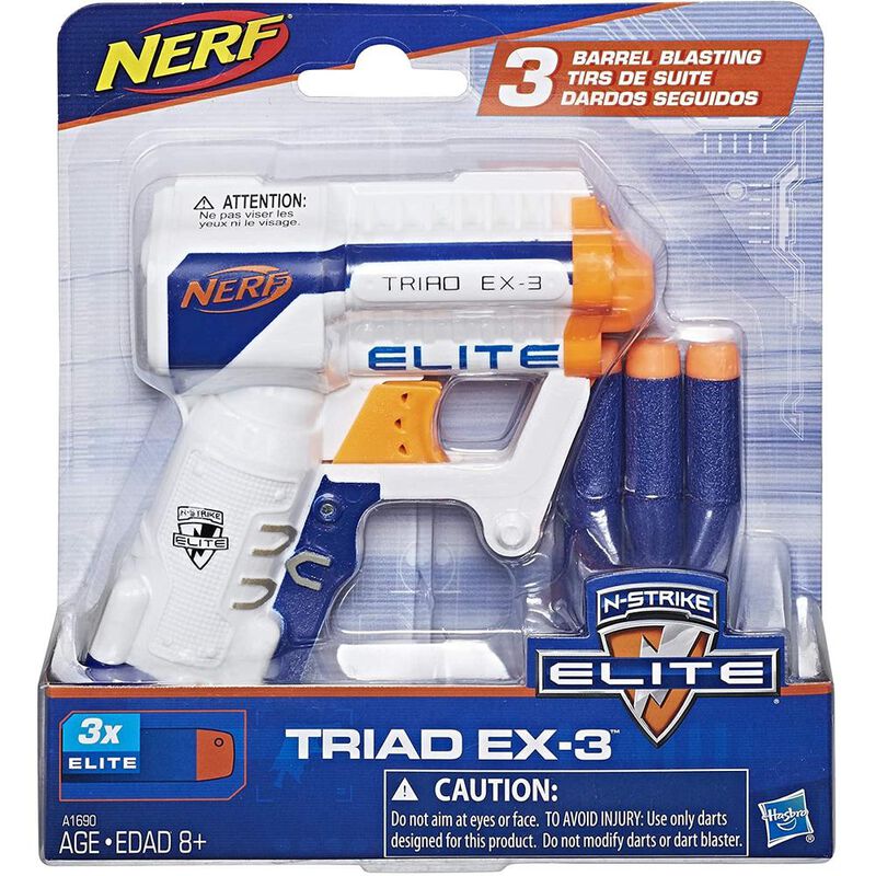 Nerf N-Strike Triad EX-3 Elite. Arma de juguete image number null