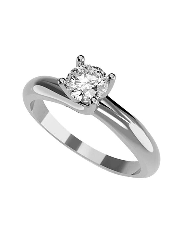 Anillo de Compromiso de 14K con Diamante de Lab... image number null