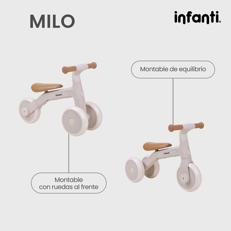 Triciclo 3 En 1 Milo Manubrio Reversible Y Rued... image number null