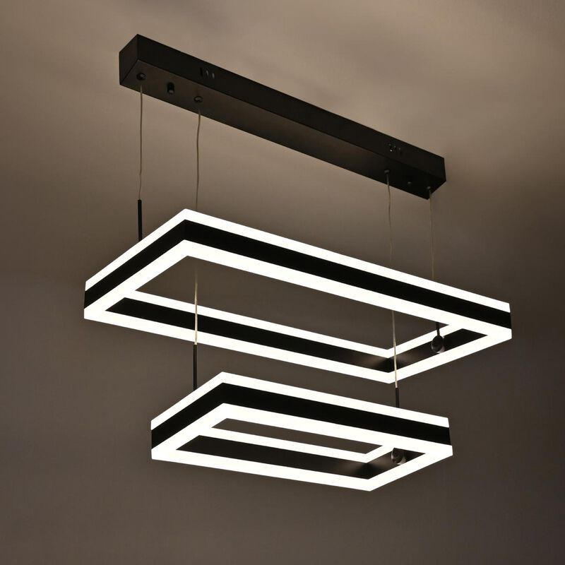 Candil De Led Suspendido 2 Rect&aacute;ngulos image number null