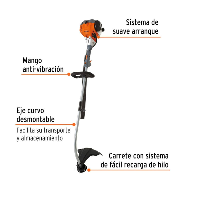 Desbrozadora a Gasolina Truper DES-30C Mango Ti... image number null