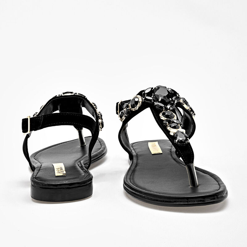 Moramora Sandalia para mujer negro image number null