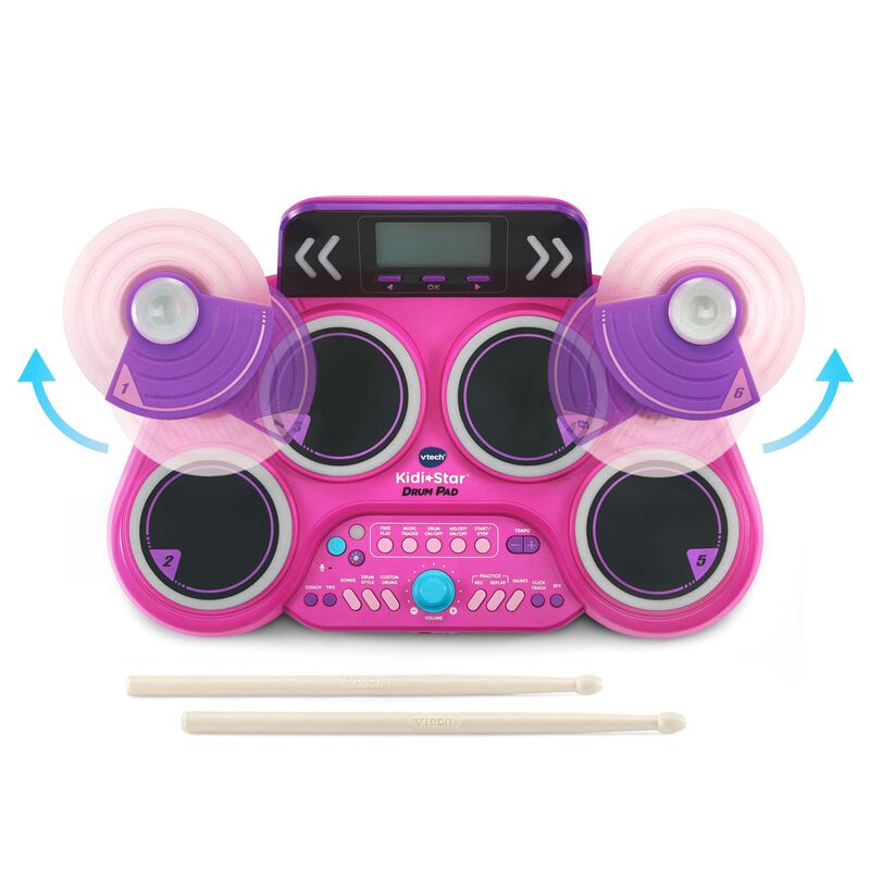 Tambor Pad Vtech Kidi Star Pink Con 20 Sonidos ... image number null