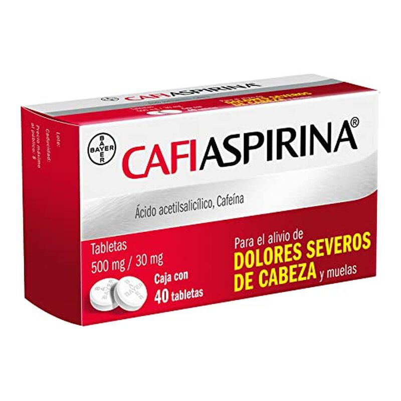 Cafiaspirina 40 Tabletas 500 Mg/30 Mg image number null