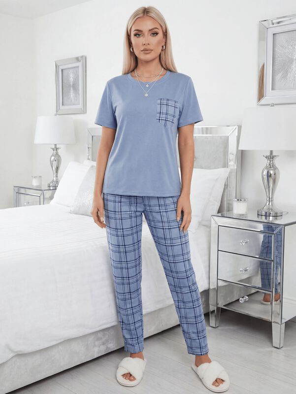 Conjunto 2 Piezas Pijama Malabis Pij-0104 Azul ... image number null