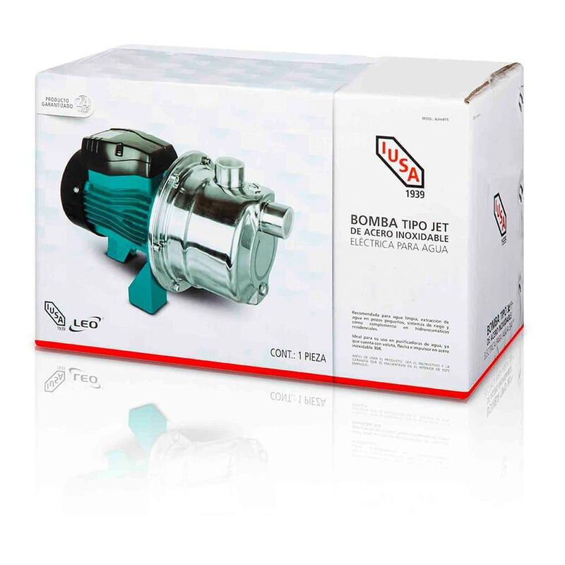 Reacondicionado Bomba 1 HP tipo jet de acero in... image number null