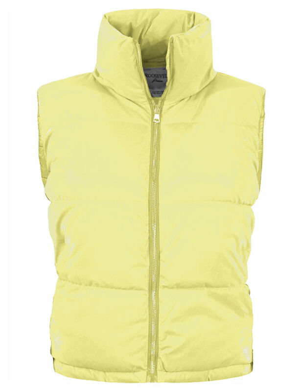 Chaleco Corto Brilloso Mujer Amarillo Roosevelt... image number null