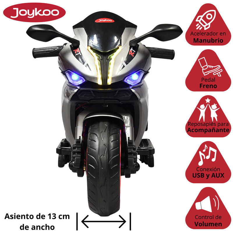 Moto Montable El&eacute;ctrica para Ni&ntilde;os Luces Led So... image number null