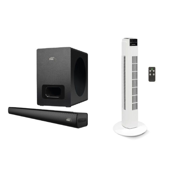 Barra de Sonido C/Subwoofer 30W + Ventilador de... image number null