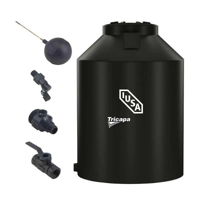 Tinaco 750 L Negro c/accesorios image number null