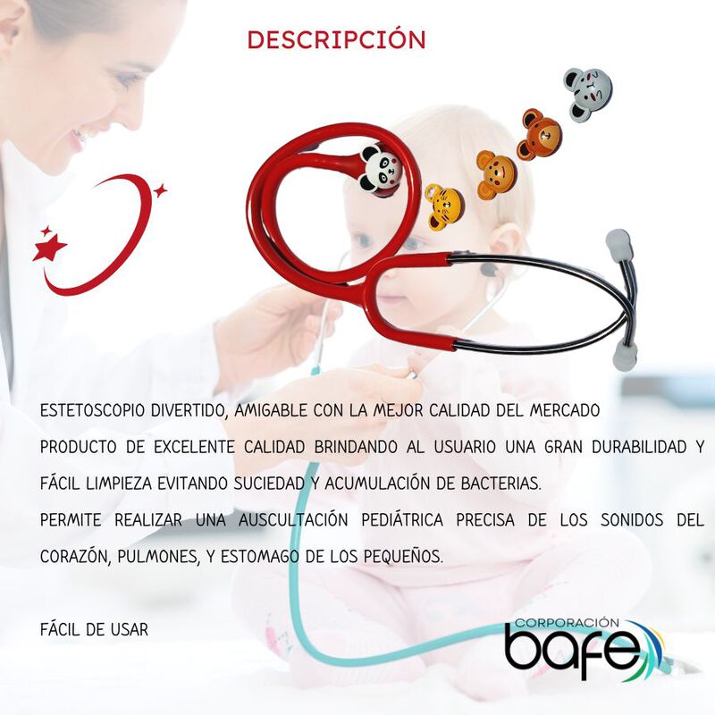 Estetoscopio Pedi&aacute;trico Edici&oacute;n Platinum 5 Cara... image number null