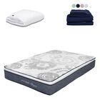 Colch&oacute;n Queen Size Ghana + Protector Cloud + 1 juego de S&aacute;banas Softy