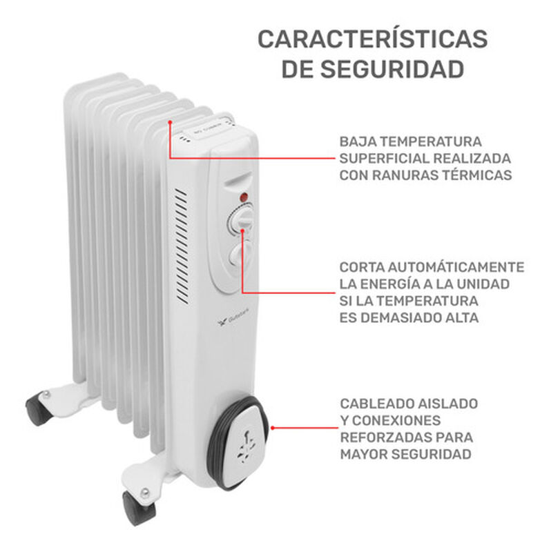 Calefactor El&eacute;ctrico Calentador Aceite Termosta... image number null