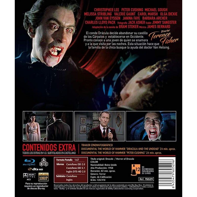 Dr&aacute;cula [blu-ray] (1958) Dracula image number null
