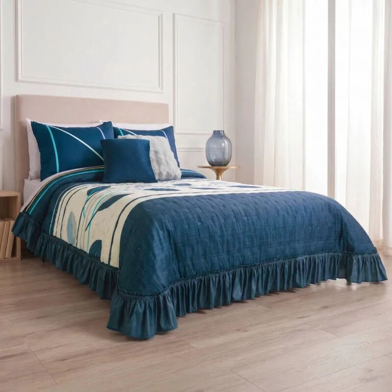 Colcha Neo Fresno Azul King Size Fundas Decorat... image number null