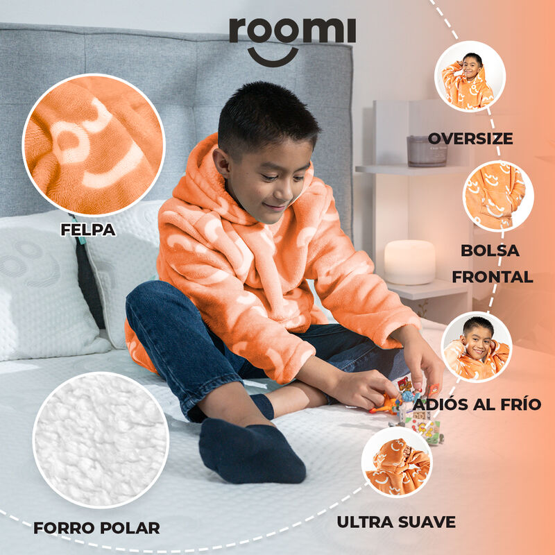 Pijama Infantil Unitalla Sudadera Cobija Roomi ... image number null