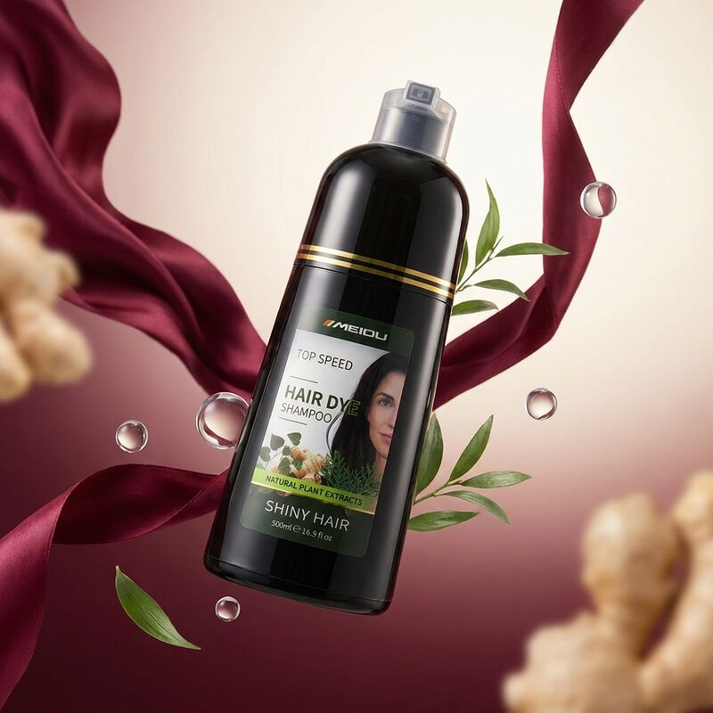 Pack 2 Shampoo Tinte Cubre Canas Jengibre 500ml... image number null