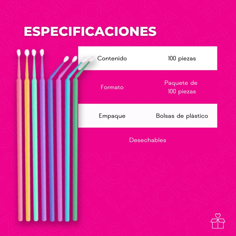 Pack 2 Microbrush Pesta&ntilde;as Punta Fina Mayoreo 1... image number null