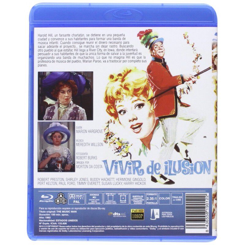 Vivir De Ilusi&oacute;n [blu-ray] (1962) The Music Man image number null