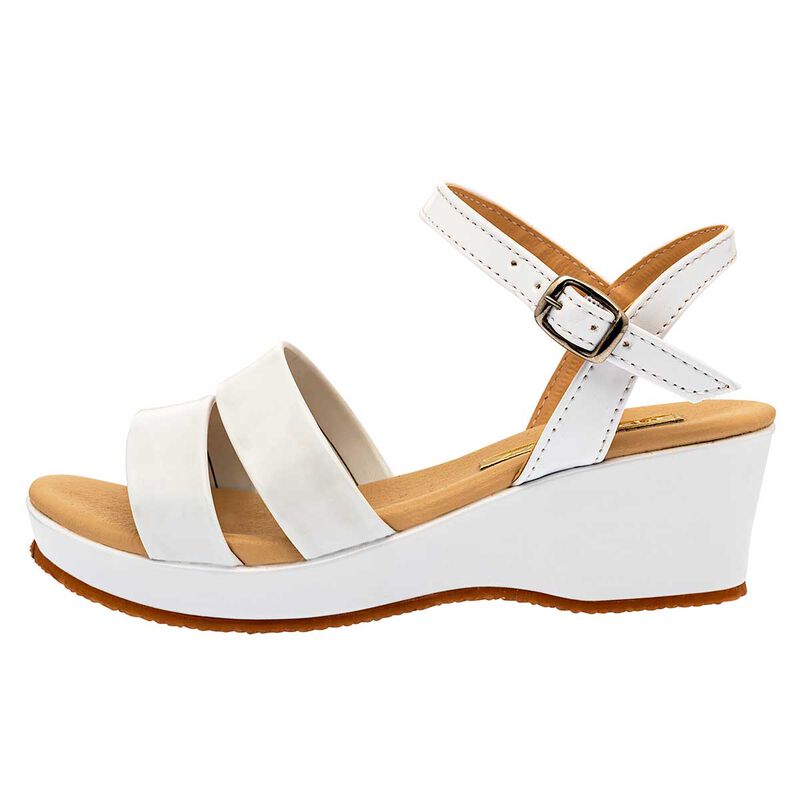 Caramel Sandalia Con Cu&ntilde;a Para Mujer Blanco Cod... image number null