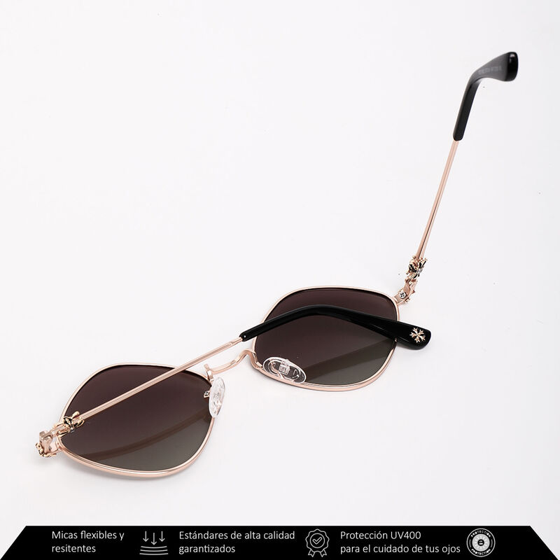 Lentes De Sol Xolek 136 Met&aacute;lico Rombo Casual T... image number null