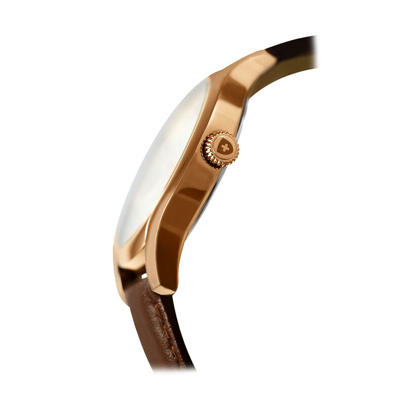 Reloj Nivada Dama Dorado/Piel Plata Romano image number null