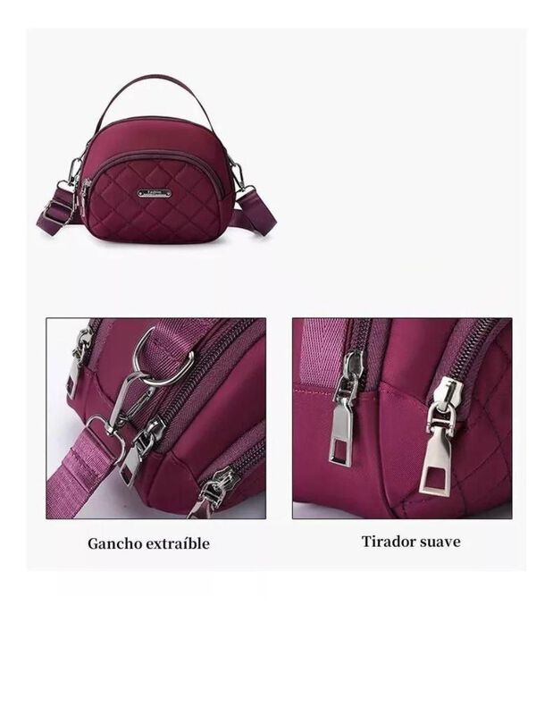 Bolsa Crossboy Pink Brule Purplelife Para Mujer image number null